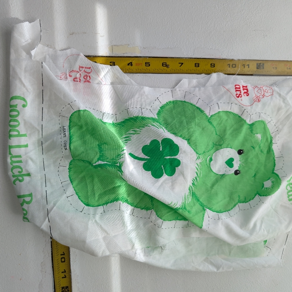 Vintage Care Bears Cut and Sew Fabric Panels Good Luck Bear Friend Bear 1980s - Picture 4 of 4